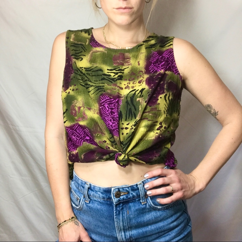 Vintage Crepe Tank Top